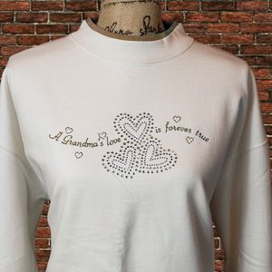 Sweatshirt with Crystals